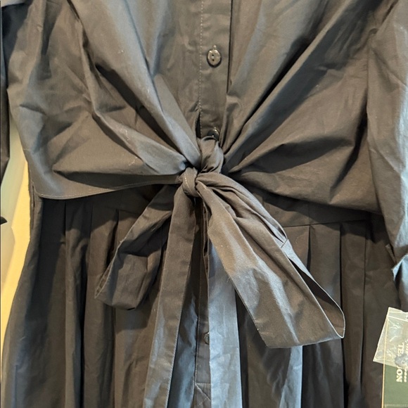 Teri Jon NWT Navy Sleeved Dress Wrap and Tie Classic and Amazing! Size 16 - Picture 9 of 16
